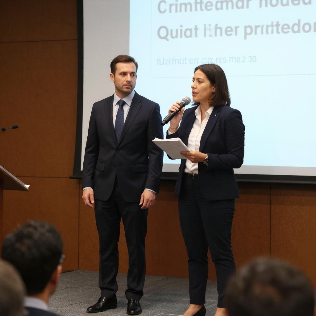 interpretacion consecutiva Dos personas realizando interpretacion consecutiva